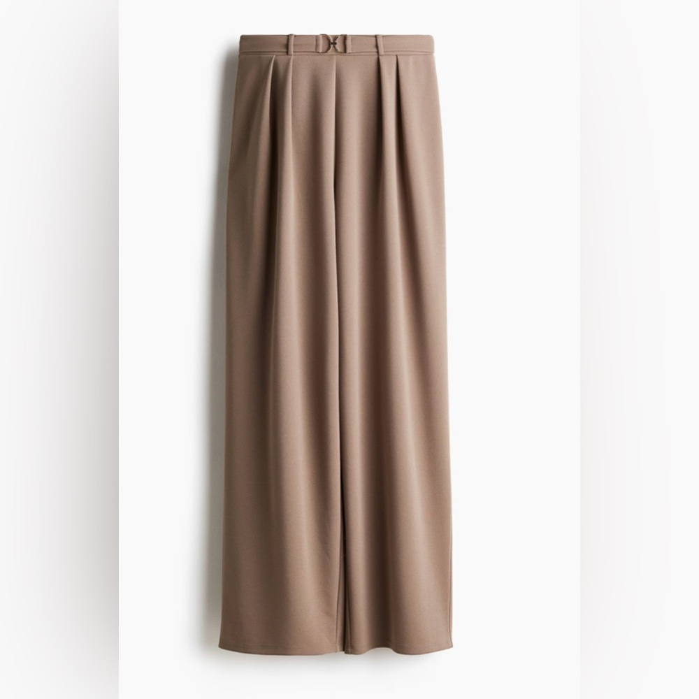 H&M Tan Wide-Leg Pants